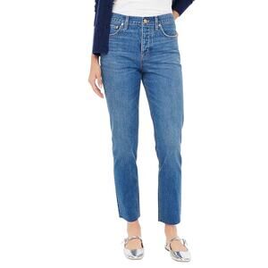 J. Crew Factory Premium‎ Edition Straight Jean With Button Fly Lakeside Wash 30